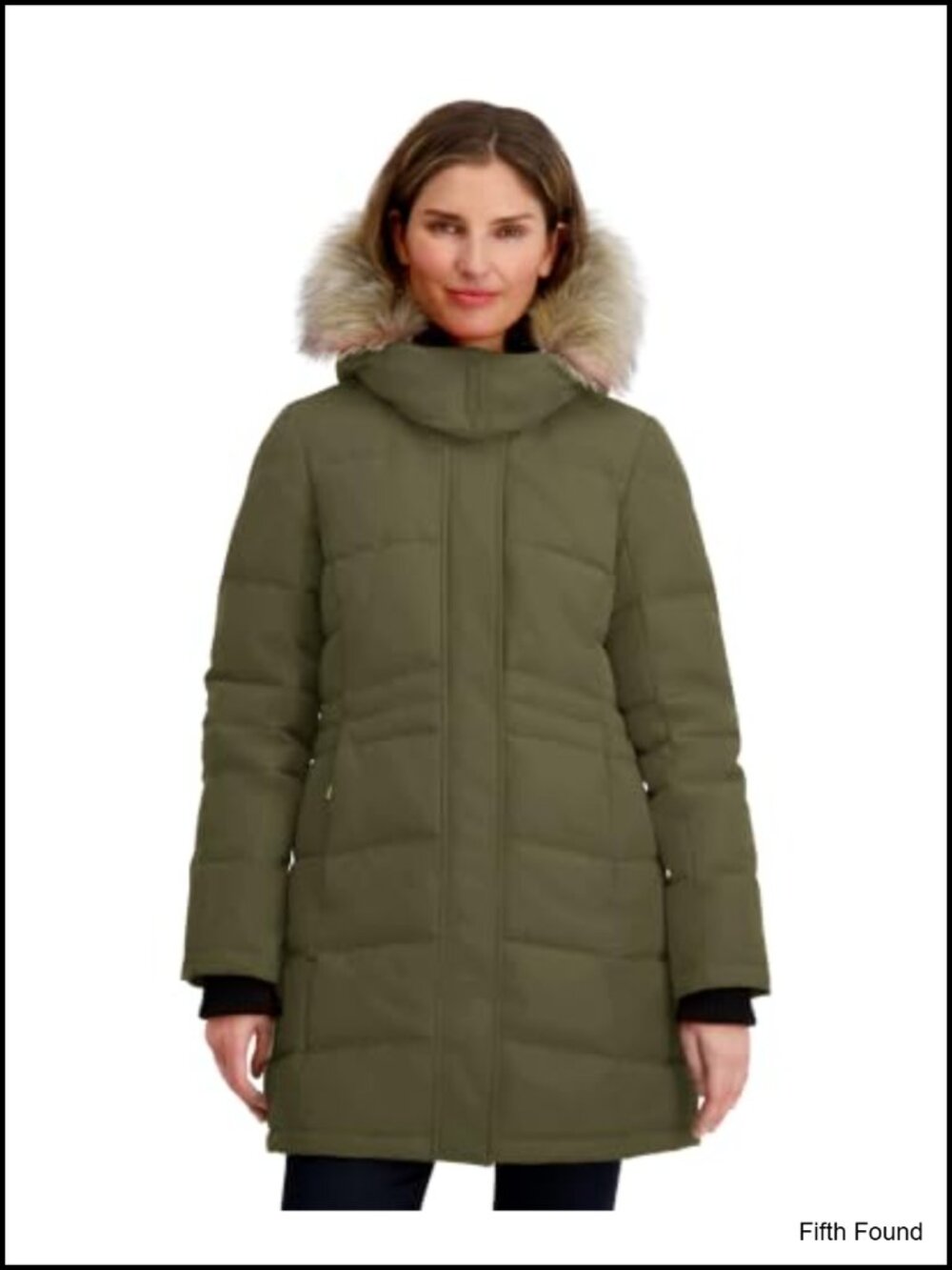 Heavyweight Puffer Winter Coat with Detachable Faux Fur Hood